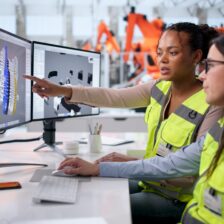 Designing Cutting-edge Automotive Models Using CAD Software In Factory Setting.